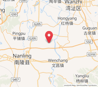 Map of Donghe, Anhui