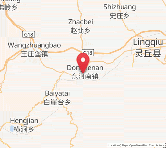 Map of Donghenan, Shanxi