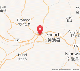 Map of Donghu, Shanxi