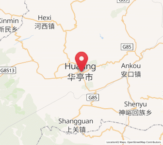 Map of Donghua, Gansu