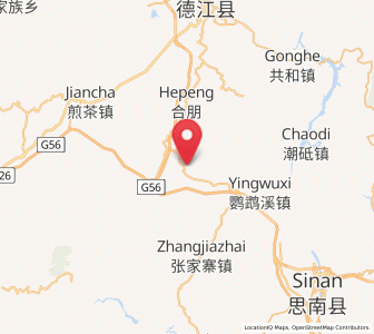 Map of Donghua, Guizhou