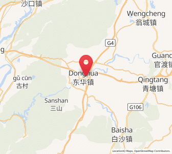 Map of Donghua, Guangdong