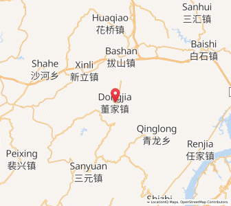 Map of Dongjia, Chongqing