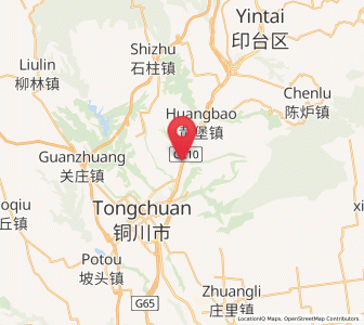 Map of Dongjiahe, Shaanxi