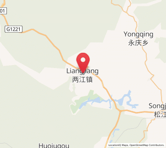 Map of Dongjiang, Jilin