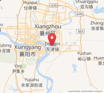 Map of Dongjin, Hubei