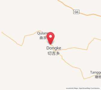 Map of Dongke, Qinghai