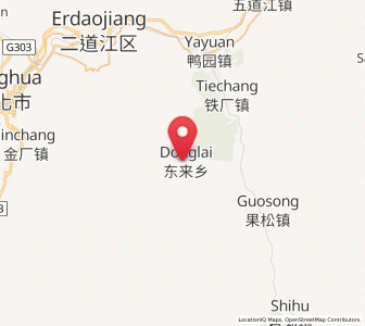 Map of Donglai, Jilin