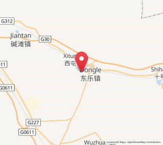 Map of Dongle, Gansu