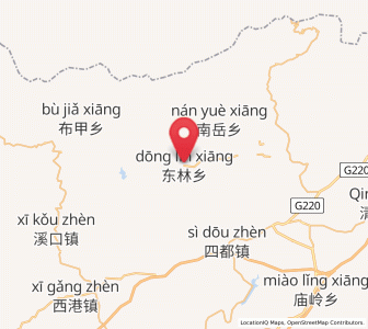 Map of Donglin, Jiangxi