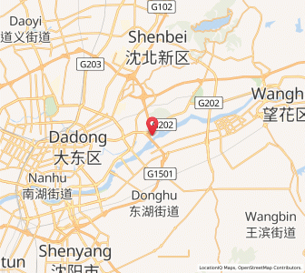 Map of Dongling, Liaoning