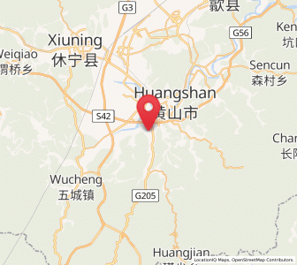 Map of Donglinxi, Anhui