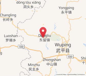 Map of Dongliu, Fujian