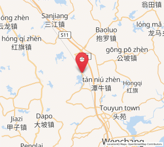 Map of Donglu, Hainan