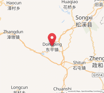 Map of Dongping, Fujian
