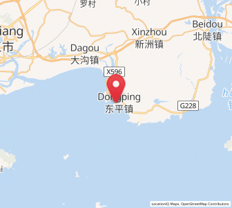 Map of Dongping, Guangdong