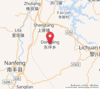 Map of Dongping, Jiangxi