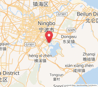 Map of Dongqianhu, Zhejiang