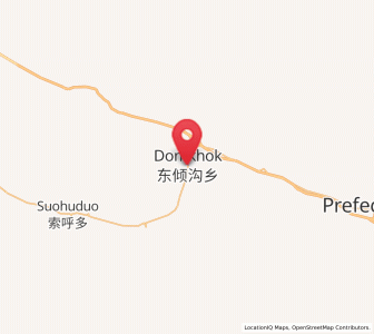 Map of Dongqinggou, Qinghai