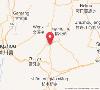 Map of Dongshan Dongzuxiang, Hunan