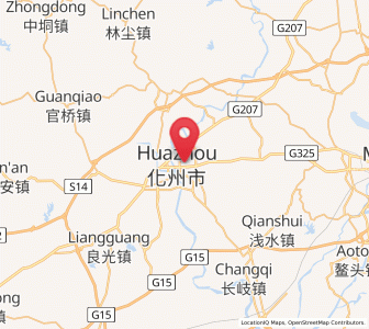 Map of Dongshan, Guangdong