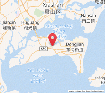 Map of Dongshan, Guangdong