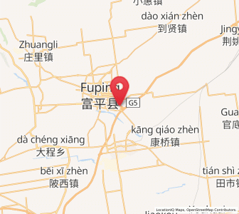 Map of Dongshangguan, Shaanxi