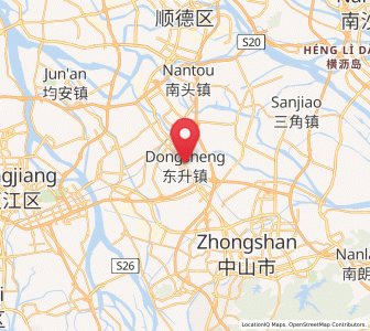Map of Dongsheng, Guangdong