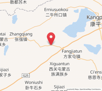 Map of Dongsheng, Liaoning