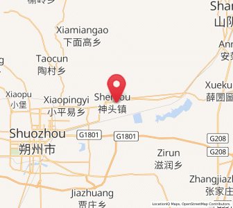 Map of Dongshentou, Shanxi