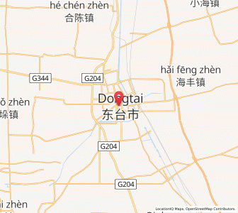 Map of Dongtai, Jiangsu