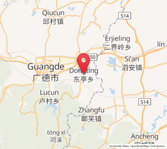 Map of Dongting, Anhui