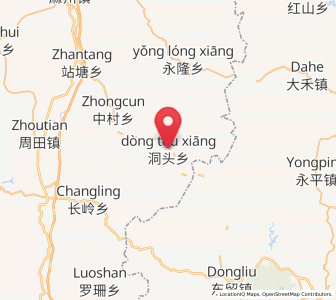 Map of Dongtou, Jiangxi