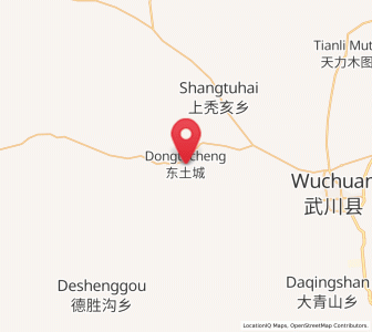 Map of Dongtucheng, Inner Mongolia