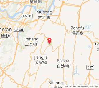 Map of Dongwenquan, Chongqing