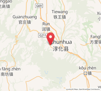Map of Dongwu, Shaanxi