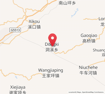 Map of Dongxi, Hunan