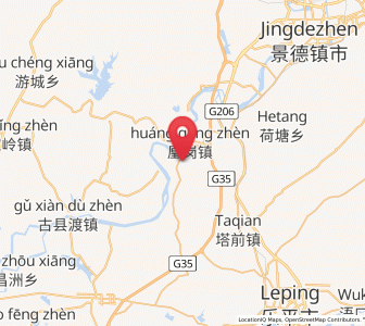 Map of Dongxi, Jiangxi
