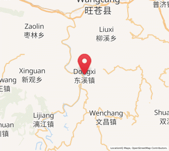 Map of Dongxi, Sichuan