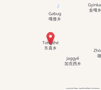 Map of Dongxi, Tibet