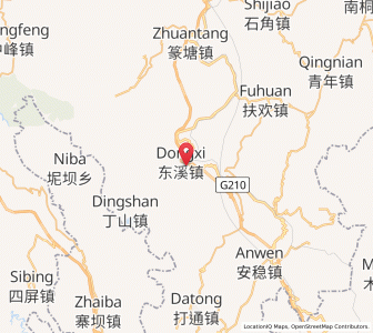 Map of Dongxi, Chongqing