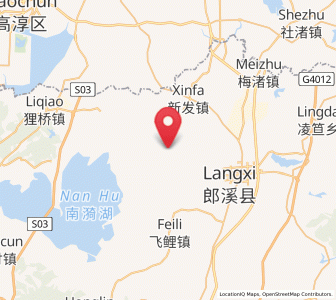 Map of Dongxia, Anhui