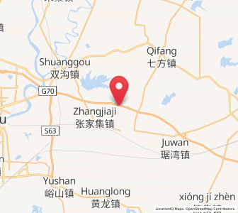 Map of Dongxiang, Hubei
