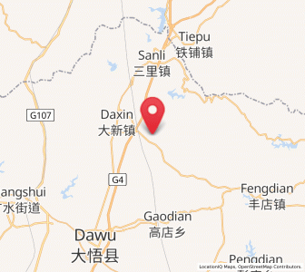 Map of Dongxin, Hubei