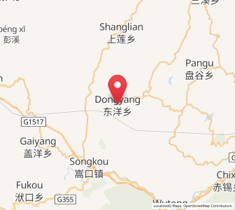 Map of Dongyang, Fujian