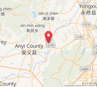Map of Dongyangzhen, Jiangxi