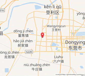 Map of Dongying, Shandong