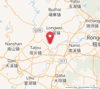 Map of Dongyuan, Guangdong