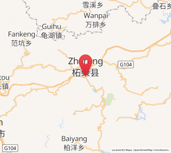 Map of Dongyuan, Fujian