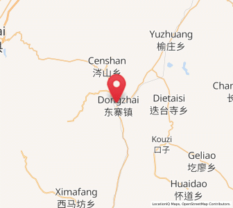 Map of Dongzhai, Shanxi